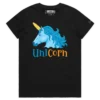 Black Female Unicorn with a Corn Cob Horn T-shirt design VOICEART