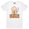 White Male Born to be Wild T-shirt with words ‘Me on the Inside’ design VOICEART