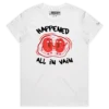 White Female It Happened All In Vain T-shirt design VOICEART