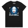 Black Female Open Your Computer and find A Dell T-shirt design VOICEART