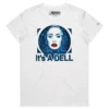 White Female Open Your Computer and find A Dell T-shirt design VOICEART