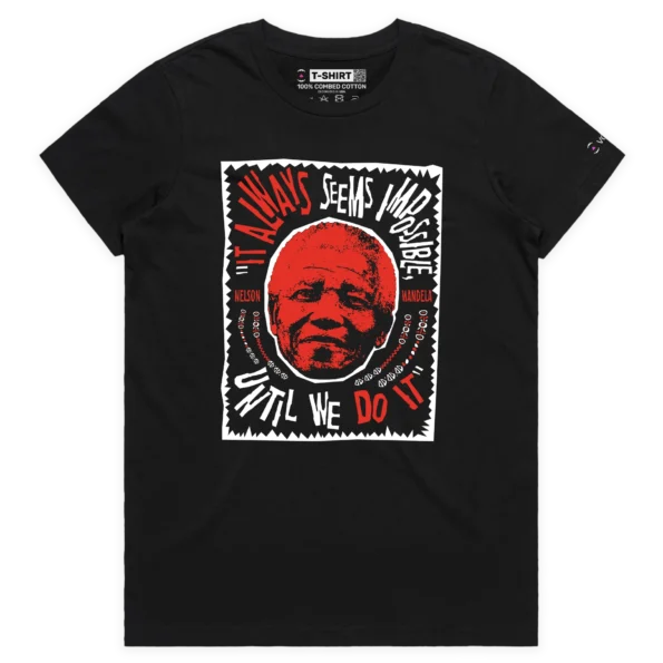 Black Female President Nelson Mandela Quote T-shirt design VOICEART