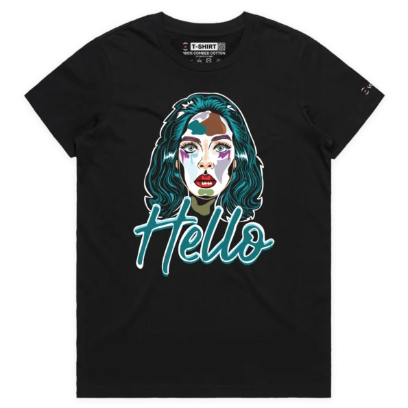 Black Female Hello, it's me. Can you hear me? Hello, how are you? tshirt design VOICEART