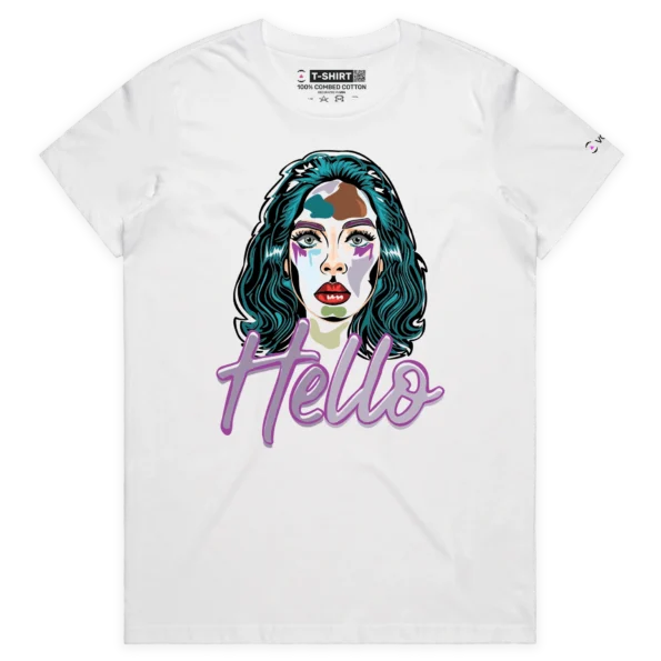 White Female Hello, it's me. Can you hear me? Hello, how are you? tshirt design VOICEART