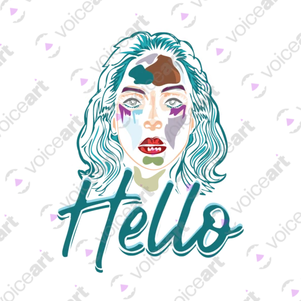 Black Watermark Hello, it's me. Can you hear me? Hello, how are you? design VOICEART