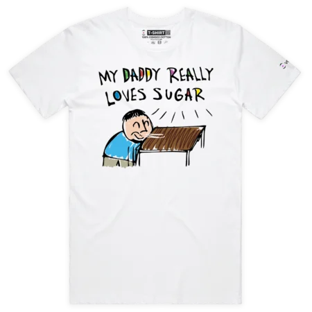 White Male My Daddy Really Loves Sugar T-shirt design VOICEART