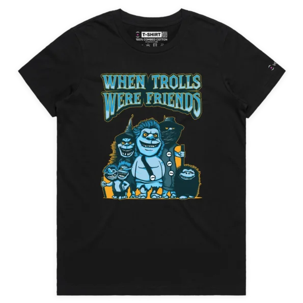 Black Female In the past Trolls Used to Be Friends T-shirt design VOICEART