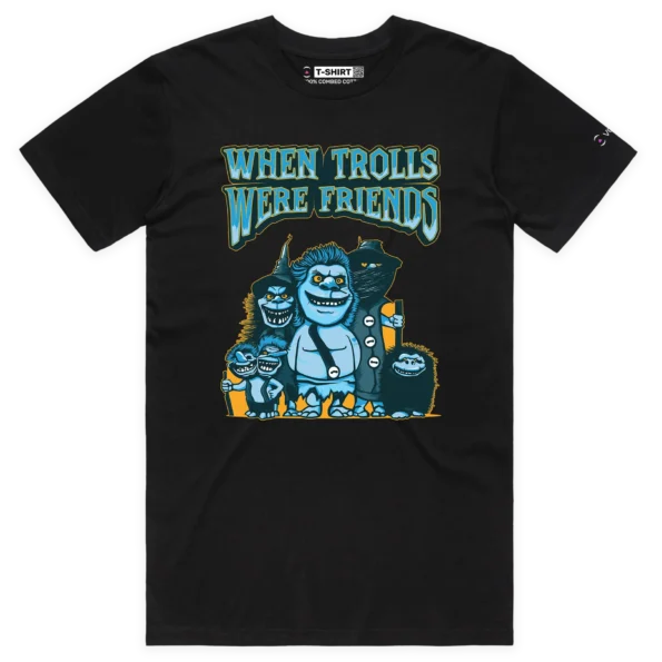 Black Male In the past Trolls Used to Be Friends T-shirt design VOICEART