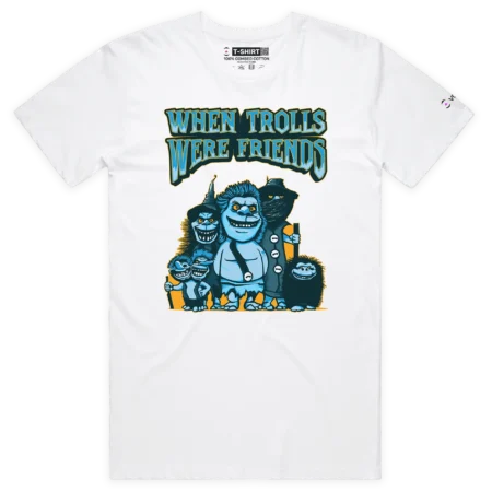 White Male In the past Trolls Used to Be Friends T-shirt design VOICEART