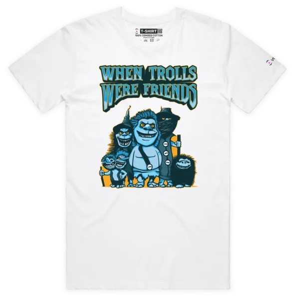 White Male In the past Trolls Used to Be Friends T-shirt design VOICEART