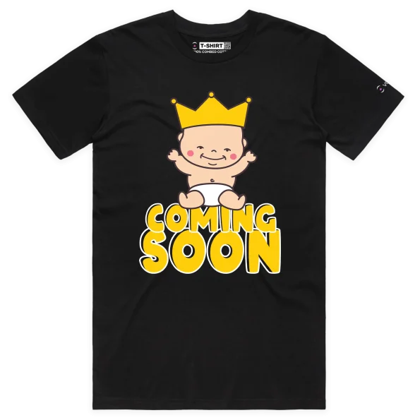 Black Male Your Baby Maybe ‘Coming Soon’ T-shirt design VOICEART