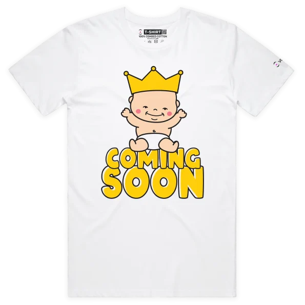 White Male Your Baby Maybe ‘Coming Soon’ T-shirt design VOICEART