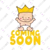 Black watermark Your Baby Maybe ‘Coming Soon’ design VOICEART