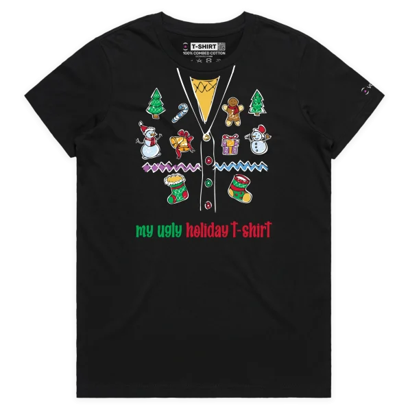 Black Female ‘My Ugly Holiday T-shirt’ design VOICEART