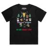 Black Female Loose ‘My Ugly Holiday T-shirt’ design VOICEART