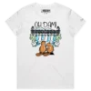 White Female Oh Dam T-shirt, With Two Beavers design VOICEART