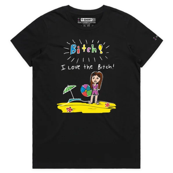 Black Female Bitch, I Love The Bitch T-shirt design VOICEART