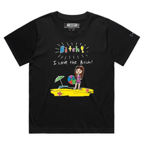 Black Female Loose Bitch, I Love The Bitch T-shirt design VOICEART