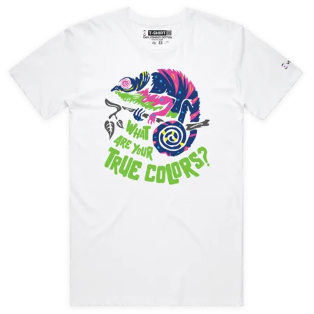 White Male Your Chameleon True Colors T-shirt design VOICEART