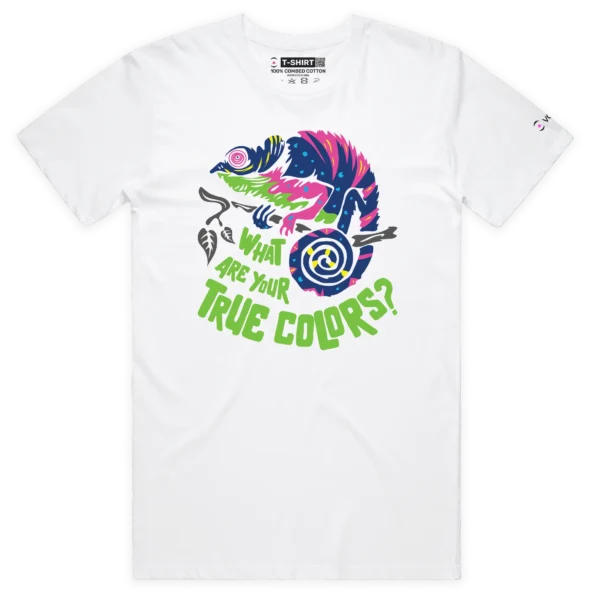 White Male Your Chameleon True Colors T-shirt design VOICEART