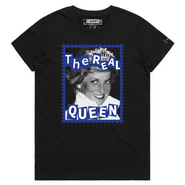 Black Female ‘The Real Queen’ T-shirt design VOICEART