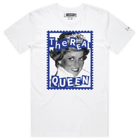 White Male ‘The Real Queen’ T-shirt design VOICEART