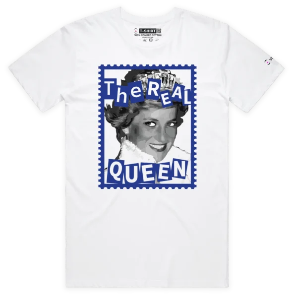 White Male ‘The Real Queen’ T-shirt design VOICEART