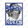 Black watermark ‘The Real Queen’ design VOICEART