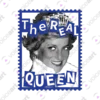 White watermark ‘The Real Queen’ design VOICEART