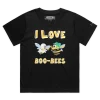 Black Female Loose Your ‘I Love Boo-Bees’ T-shirt design VOICEART