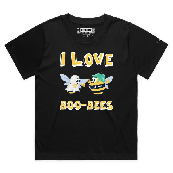 Black Female Loose Your ‘I Love Boo-Bees’ T-shirt design VOICEART