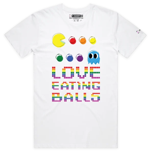 White Male Your ‘Love Eating Balls’ T-shirt design VOICEART