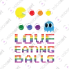 Black watermark Your ‘Love Eating Balls’ design VOICEART