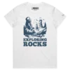 White Female Exploring Rainbow Rocks T-shirt design VOICEART