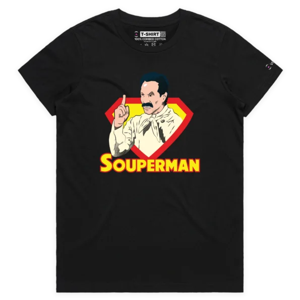 Black Female Your Seinfeld Souperman T-shirt design VOICEART