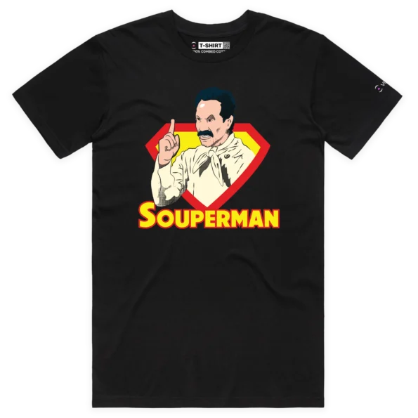 Black Male Your Seinfeld Souperman T-shirt design VOICEART