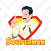 Black Watermark Your Seinfeld Souperman design VOICEART