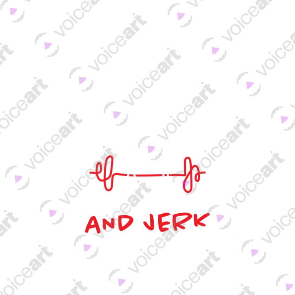 Black Watermark Snatch And Jerk Weightlifting Profanity design VOICEART