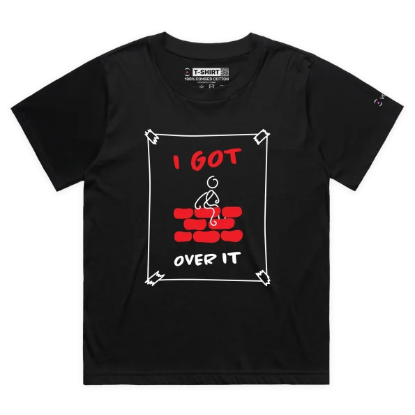 Black Female Loose ‘I Did Get Over It’ T-shirt design VOICEART