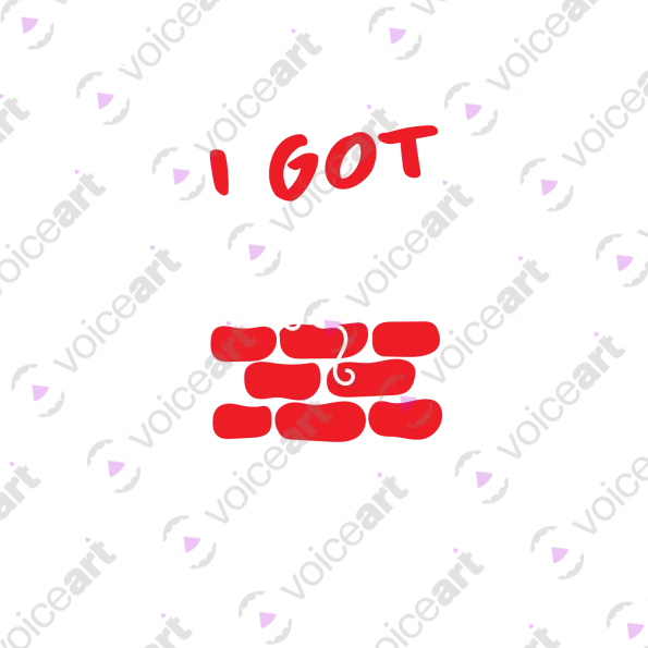 Black Watermark ‘I Did Get Over It’ design VOICEART