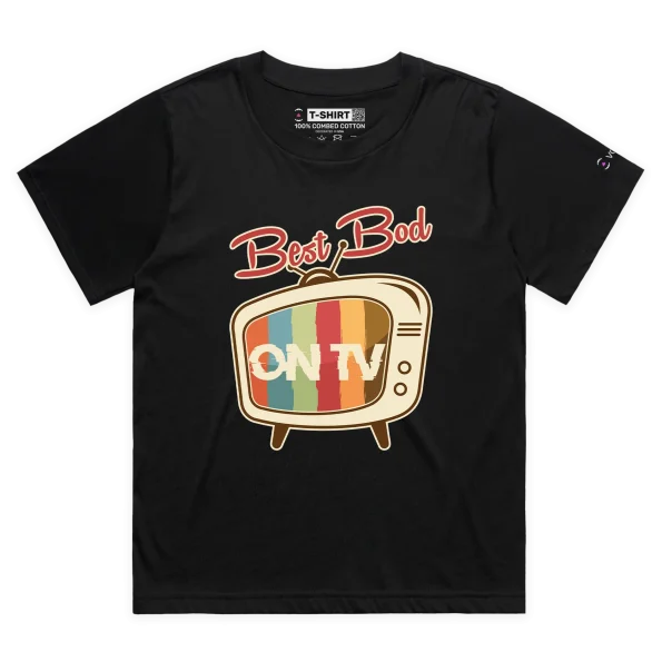 Black Female Loose Your ‘Best Bod On TV’ T-shirt design VOICEART