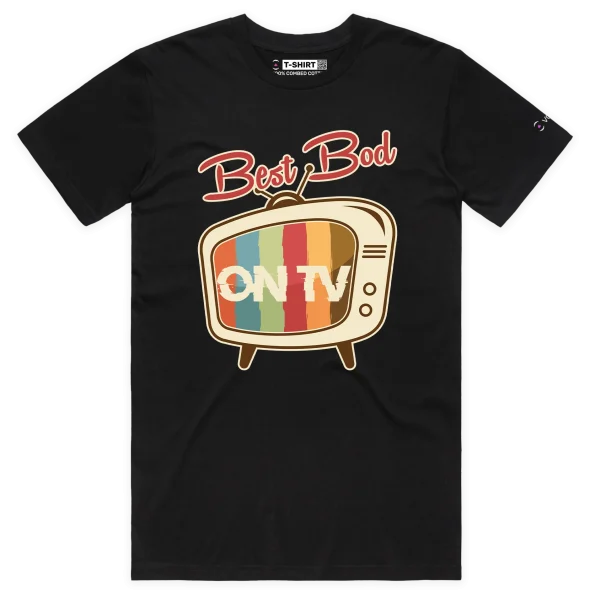 Black Male Your ‘Best Bod On TV’ T-shirt design VOICEART