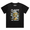 Black Female Loose Your ’Cloudy With a Chance of No Brain’ T-shirt design VOICEART