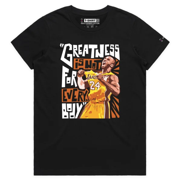 Black Female Basketball Legend Kobe Bryant Famous Quote T-shirt design VOICEART