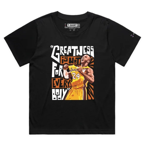 Black Female Loose Basketball Legend Kobe Bryant Famous Quote T-shirt design VOICEART