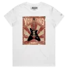 White Female Guitar with musical strings and thong – Your String of Choice tshirt design VOICEART