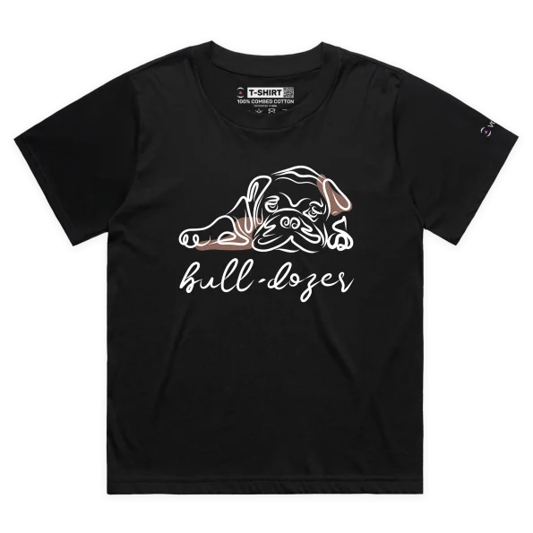 Black Female Loose Your Bull-Dozer Dog T-shirt design VOICEART