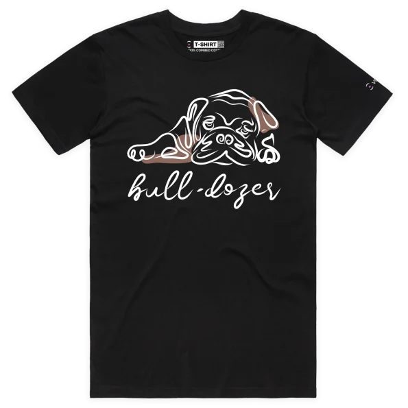 Black Male Your Bull-Dozer Dog T-shirt design VOICEART