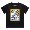 Black Female Loose T-shirt with the Pope Making a Payment by Papal design VOICEART