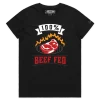 Black Female The T-shirt that is 100% Beef Fed Grass design VOICEART